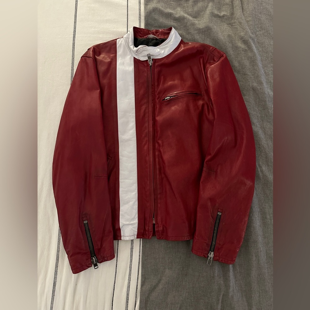 GAP Red Leather Jacket